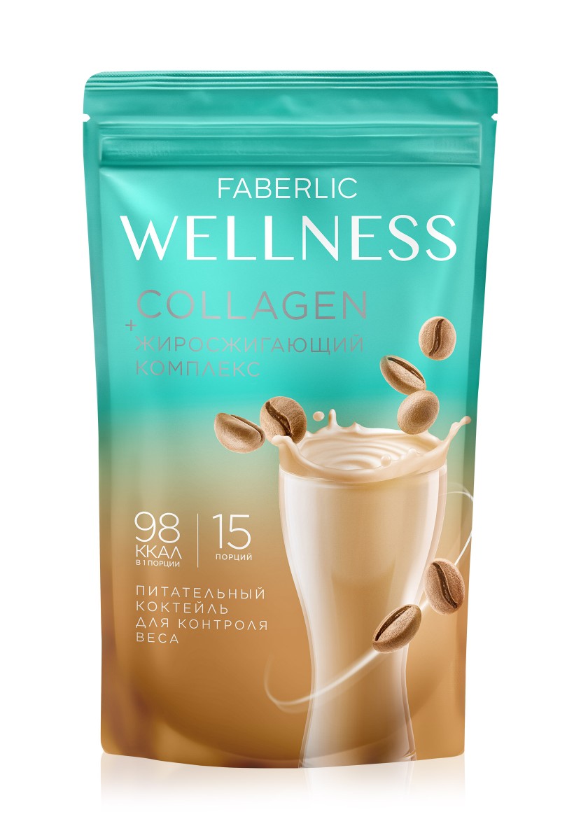 Протеиновый коктейль с коллагеном и жиросжигающим комплексом Wellness, вкус «Капучино»